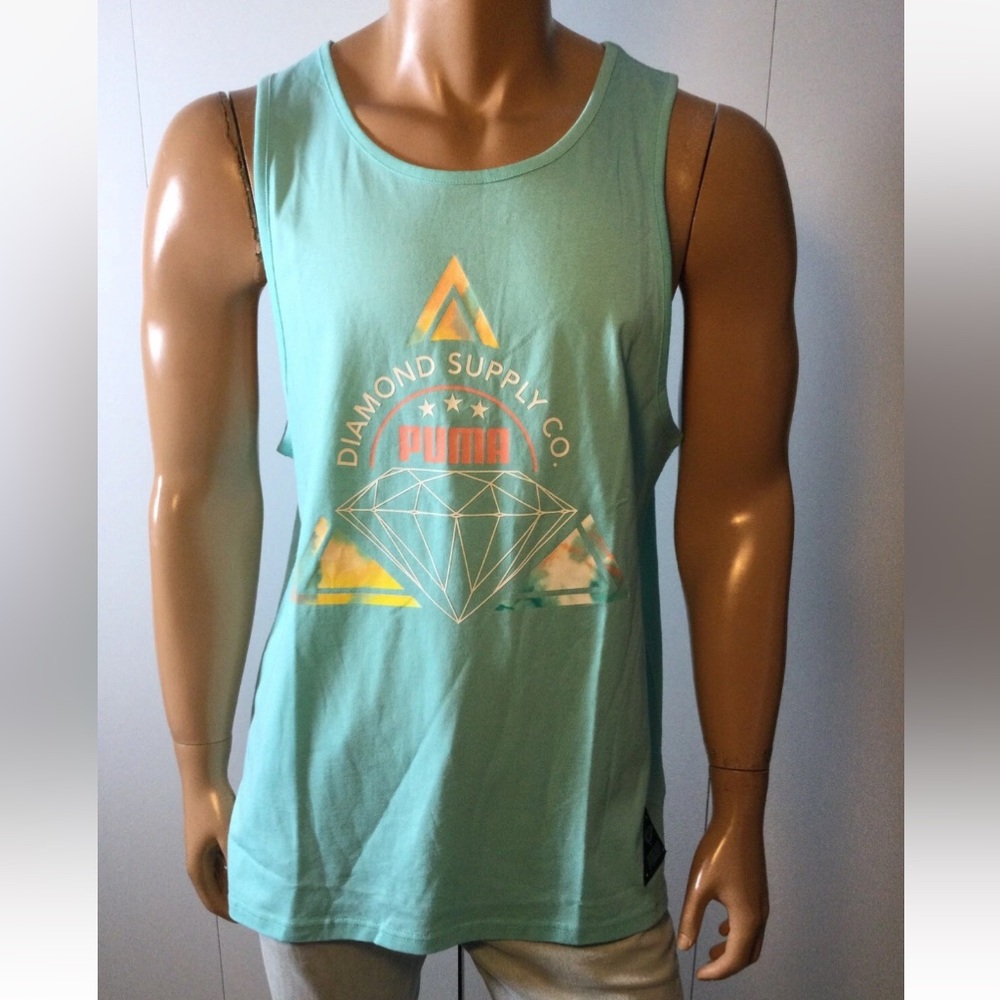 PUMA X Diamond Supply Co. Aruba Blue Tank Size M